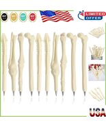 Novelty Skull and Bone Theme Ballpoint Pen Set - Perfect for Students &amp; ... - $21.25 CAD