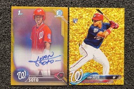 Juan Soto Bowman Autograph Card Lot. Reprints Mint Condition!! - £1.47 GBP