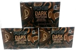 (Lot 3) Axe Dark Temptation Face &amp; Body Soap 4 BARS/Pk 3.5Oz= 12Bars Sealed Rare - £39.41 GBP