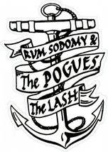 Shaped Vinyl Window Sticker 12.5x9cm pogues nips rum sodomy car Ireland ... - £3.44 GBP