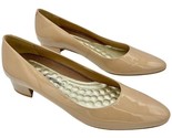 Womens New Walking Cradles Heidi Nude Patent Leather Pumps Heels Shoes - $44.54