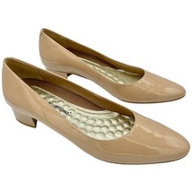 Womens New Walking Cradles Heidi Nude Patent Leather Pumps Heels Shoes - £35.60 GBP