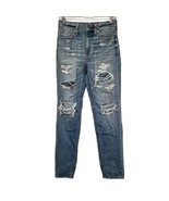 american eagle high rise distressed jeans Size 0 - £15.52 GBP