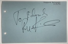Ruggero Raimondi Signed Autographed 4x6 Signature Page - Opera Legend - £11.93 GBP