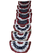 (3) Annin &amp; Co. 36&quot;x18&quot; Pleated Fan American Flag Plus (5) Made In China - $59.39