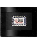 Tchotchke Framed Stamp Art -George Washington Quote on International Rel... - £6.10 GBP