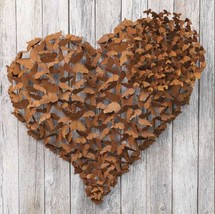 HEART AFLUTTER METAL BUTTERFLIES ARTISAN HANDCRAFTED FOR VALENTINE DAY M... - £318.55 GBP