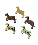 Vintage Horse String Light Covers Blow Mold Lot of 5 Western Candle Holder - €16,77 EUR