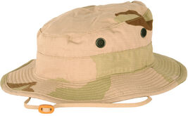 NEW MILSPEC DESERT DCU  MILITARY HOT WEATHER TYPE II JUNGLE BOONIE HAT A... - $26.39
