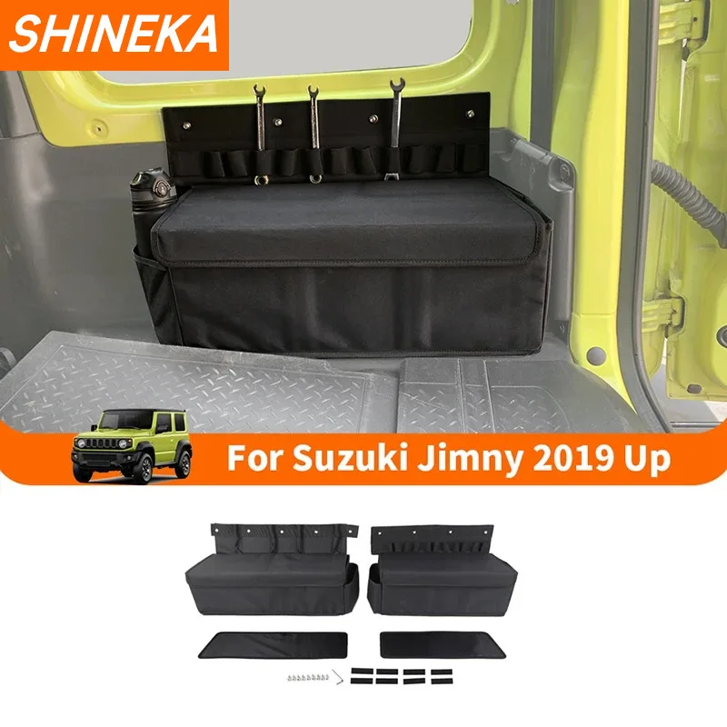 SHINEKA Rear Trunk Side Storage Bag Organizer Box for Suzuki Jimny 2019 2020 - £172.96 GBP