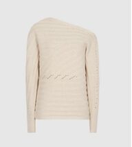 SMALL Reiss Coco One-Shoulder Ribbed Sweater BNWTS Retails $275 - $197.01