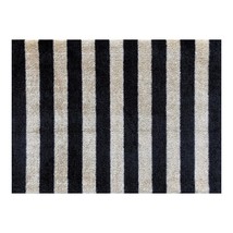 2' X 3' Black and Tan Wide Stripe Washable Floor Mat - $1,445.18 MXN