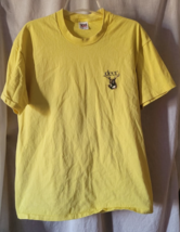 VTG Men's Anvil T-Shirt Size XL Yellow White-Tailed Deer Virginia Hunting - $15.99