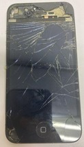 Apple iPhone 4 Black Screen Broken Phone Not Turning on Phone for Parts Only - £22.66 GBP