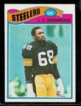 Vintage 1977 Topps Football Card LC Greenwood #355 Pittsburgh Steelers - £1.85 GBP