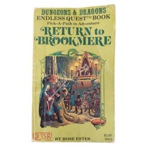 Return to Brookmere Endless Quest Dungeons &amp; Dragons First Print 1982 Vi... - £19.75 GBP