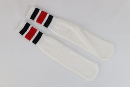 Vintage 70s Streetwear Striped Color Block Cotton Tube Socks Mens Large USA - $914.23 MXN
