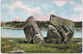 Postcard Baileys Island Maine Cleft Rock - $4.94