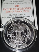 1 Oz Silver Amy Brown Halloween Round 2018 Anonymous Mint w/COA Rare - £99.10 GBP