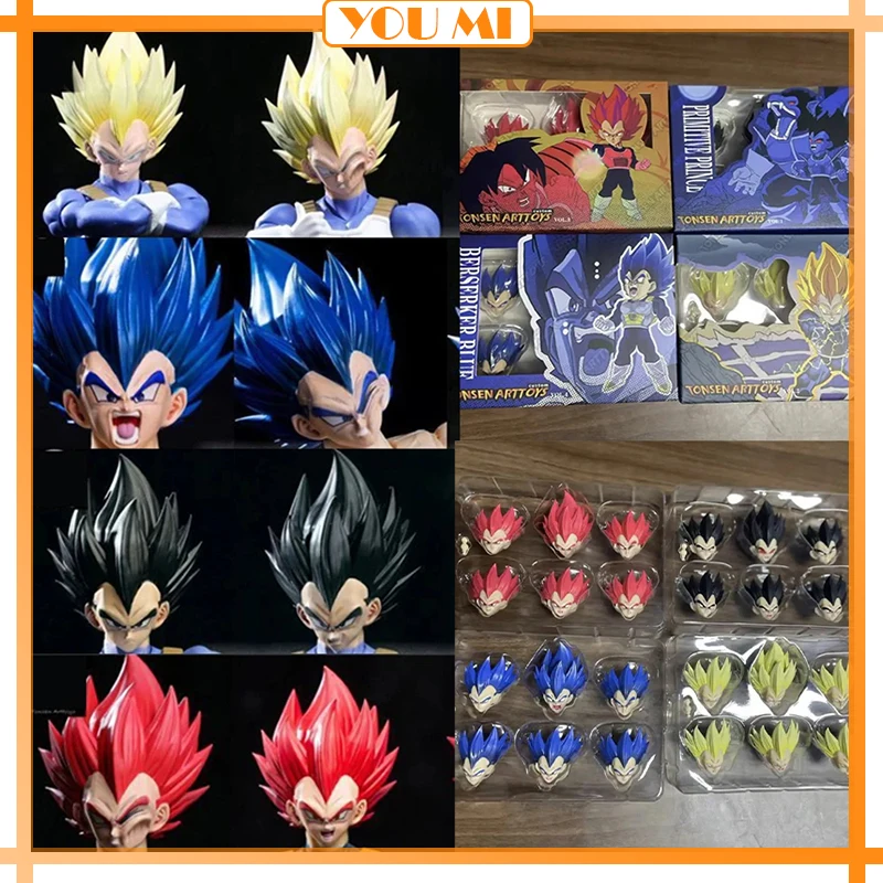 Anime Dragon Ball Z Vegeta Head Tonsenarttoys 2.0 Berserker Super Saiyan... - $65.54+