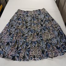 Style & Co. Women's Blue/Gray Cotton Pleated Pull On Casual Skirt Size 3X image 2