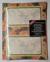 20 Inkjet Cards &amp; Envelopes American Greetings Cabbage Roses Design - $9.89