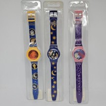 Vtg Lot Of 3 Walt Disney Digital Watches Sleeping Beauty Pocahontas Notre Dame - $16.99