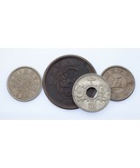 Lot of 4 Japanese Coins 1875 - 1933 2 Sen to 10 Sen VF+ to BU - $105.72 CAD