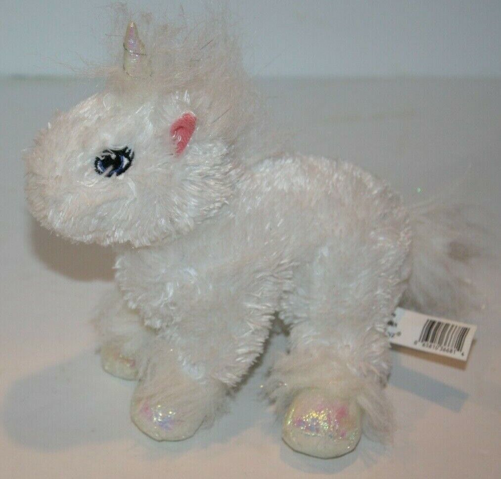 Webkinz Lil Kinz Unicorn 7" Sparkle Plush Stuffed Soft Toy White No Code HS069 - $10.70