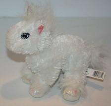 Webkinz Lil Kinz Unicorn 7&quot; Sparkle Plush Stuffed Soft Toy White No Code HS069 - £8.38 GBP