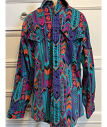 Vintage Wrangler Western Aztec Southwestern Shirt Cowboy Cut Size 15 1/2... - £47.19 GBP