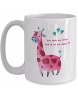 Romantic Mug Wife Girlfriend Gift You Stole My Heart I"ll Let You Keep Giraffe - $19.50