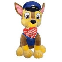 Gemmy Plush Paw Patrol CHASE 20” Valentines Greeter 2021 Weighted Bottom Sits - $30.97