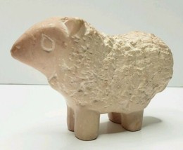 Vintage Hand Made Soapstone Sheep  - $10.95
