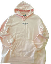 H&amp;M Pink Pullover Hoodie Embroidered With Hope Will Make It Happen Size Large - £28.41 GBP