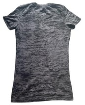ESPN Womens Burnout Tee Shirt Gray Logo Graphic Size Small NWOT image 7