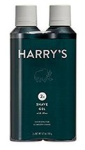 Harry&#39;s Rich Lather Foaming Shave Gel with Aloe 2pk-13.4oz - £15.60 GBP