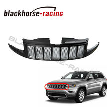 Front Bumper Honeycomb Mesh Grille Grill For 14-16 Jeep Grand Cherokee SRT8 Type - £157.38 GBP