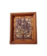 Vtg Sunset Crewel Tiffany Iris Needlepoint 1982 Longstitch Stained Glass... - $516.73 MXN
