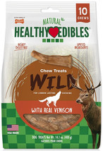 Nylabone Healthy Edibles Wild Antler Chews with Real Venison 10 count Nylabone H - £24.46 GBP