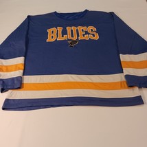 Knight Apparel NHL Saint Louis Blues Men&#39;s T-Shirt Long Sleeve Size XL - $331.57 MXN