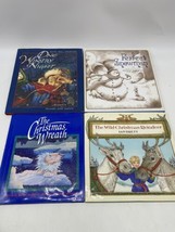 Lot of 4 Children’s Christmas Books The Wild Reindeer The Christmas Wreath HC DJ - £14.05 GBP