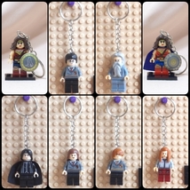 MINIFIGURE KEYCHAIN-Harry Potter Wonder Woman Hermione Ron Dumbledore +S... - $6.58+