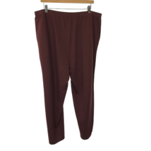 NWT Womens Size XL Eileen Fisher Brown Stretch Terry Slouchy Pant with Pockets - £50.10 GBP