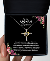 Afghan Mom Necklace Gifts - To My Supermom - Cross Pendant Jewelry Mother&#39;s  - £39.27 GBP