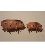Lot Of 2 Metal Toy Pigs Piggies Hogs Toys Farmland Farm Figures Figurines  - £15.16 GBP