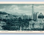 Public Park and Monroe Palace Rio De Janeiro Brazil UNP Unused WB Postca... - $2.92
