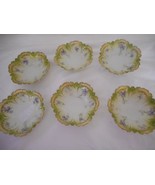 6 Antique Reinhold Schlegelmilch RS Porcelain Floral Dessert Berry Bowls... - $44.39