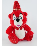 Classic Toy Co Wizard Hat Bear Plush Red 20&quot; Stars Moon Sparkle Stuffed ... - £19.65 GBP