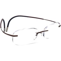 Silhouette Eyeglasses 7581 40 6062 Titan Brown Rimless Frame Austria 50[]17 140 - £133.76 GBP